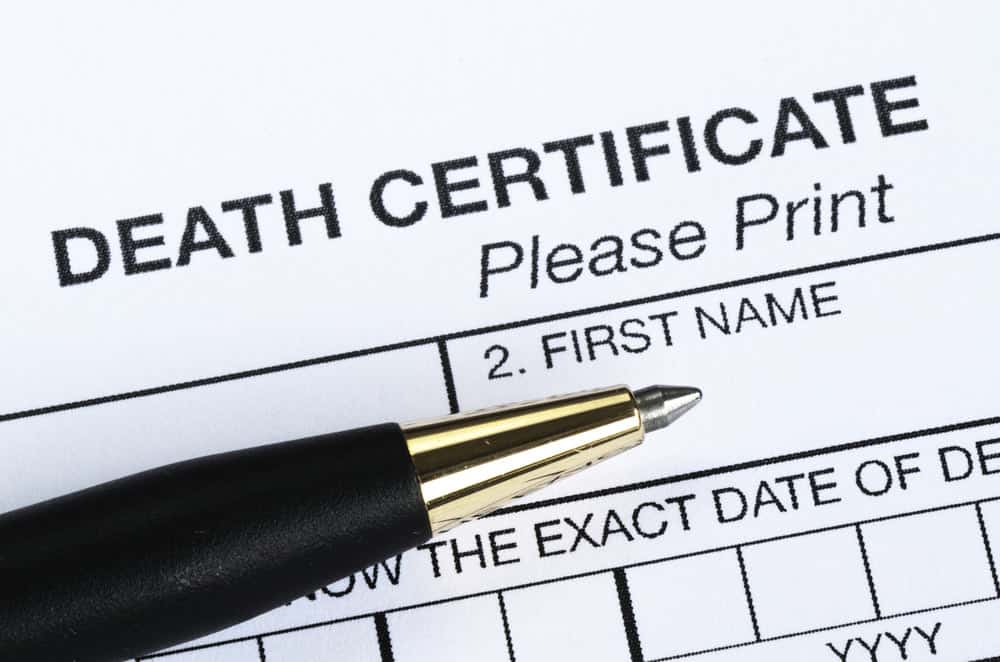 Death Certificate of a Missing Person