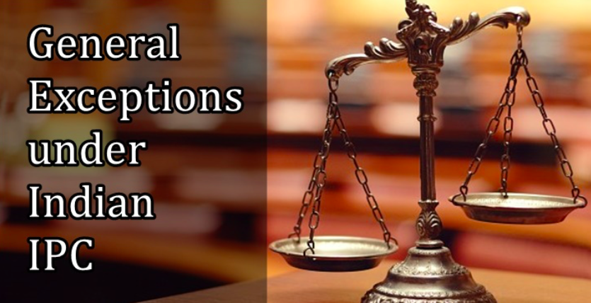 General Exceptions under Indian Penal Code 1860 (Sections 76 to 106)